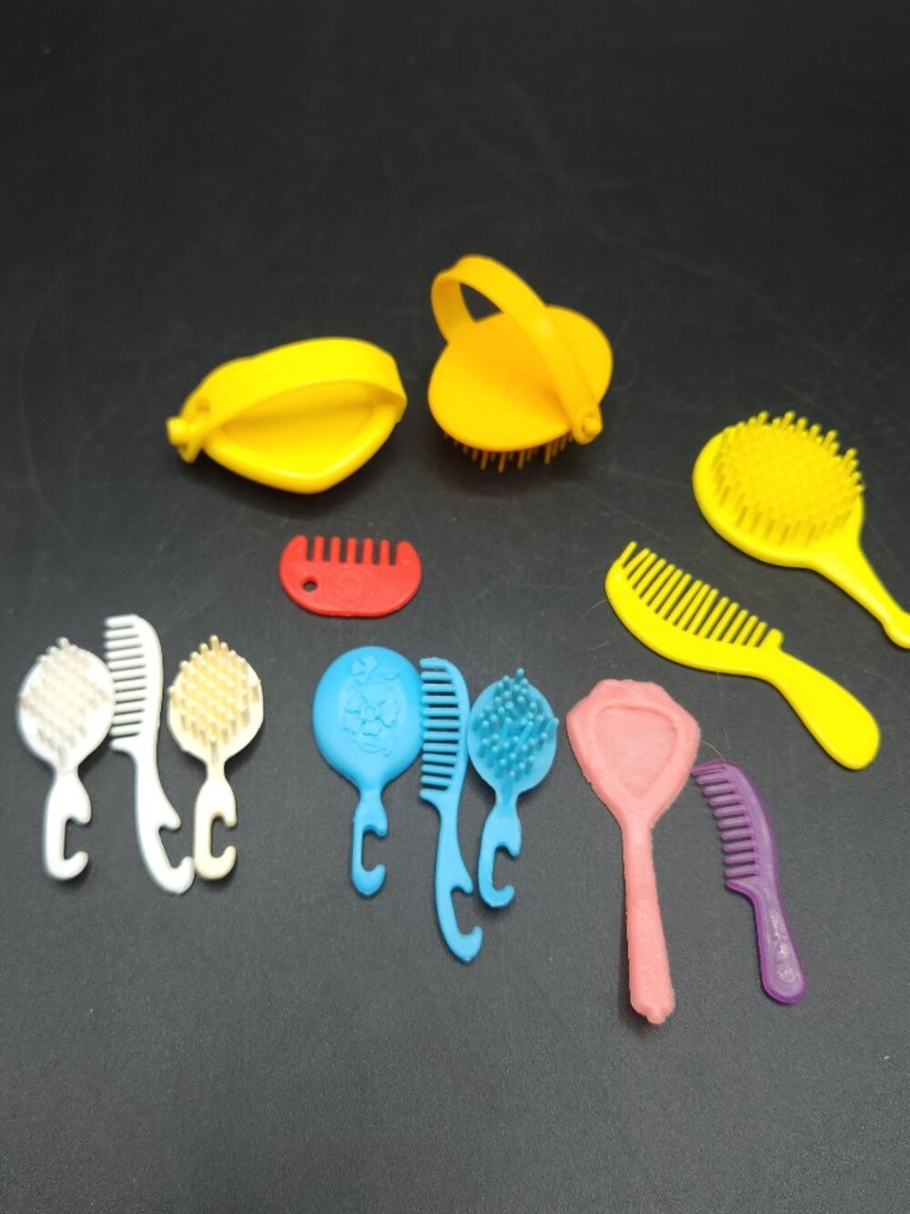 Vintage Barbie Doll Hair Brushes Combs Rainbow Variety